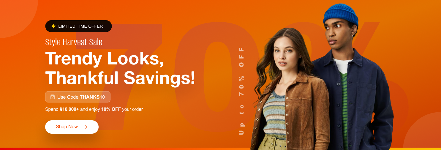 Trendy Looks, Thankful Savings